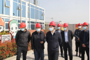 Hai'an City Mayor Tan Zhen led a team to inspect the construction of the Postal IoT Building project in Suzhong
