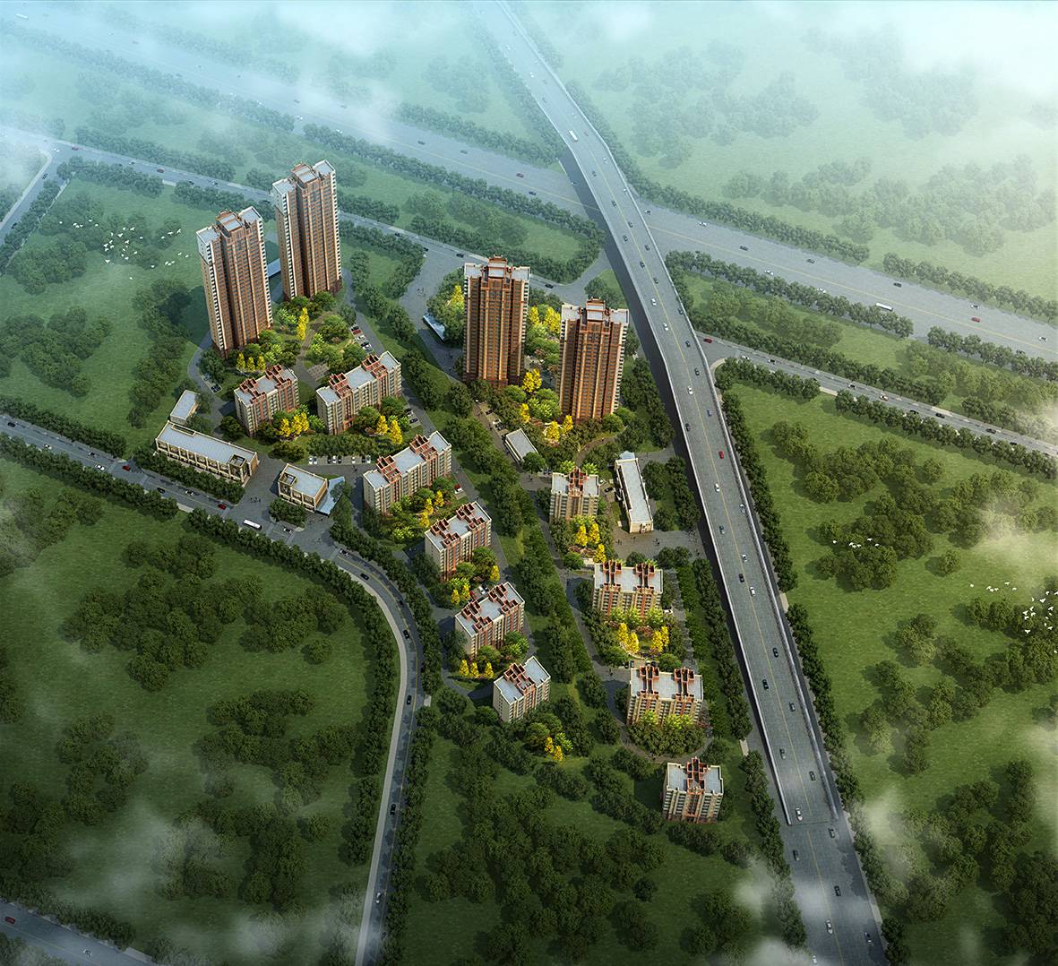 Tianjin Mingshi Huating Apartment Complex  (Haihe Cup)