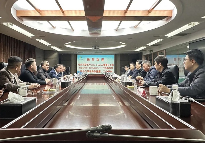 Saparbek Tuyakbayev, Chairman of Primus Capital's Board of Directors in Kazakhstan, and his delegation visited the Sino Soviet Group for cooperation negotiations